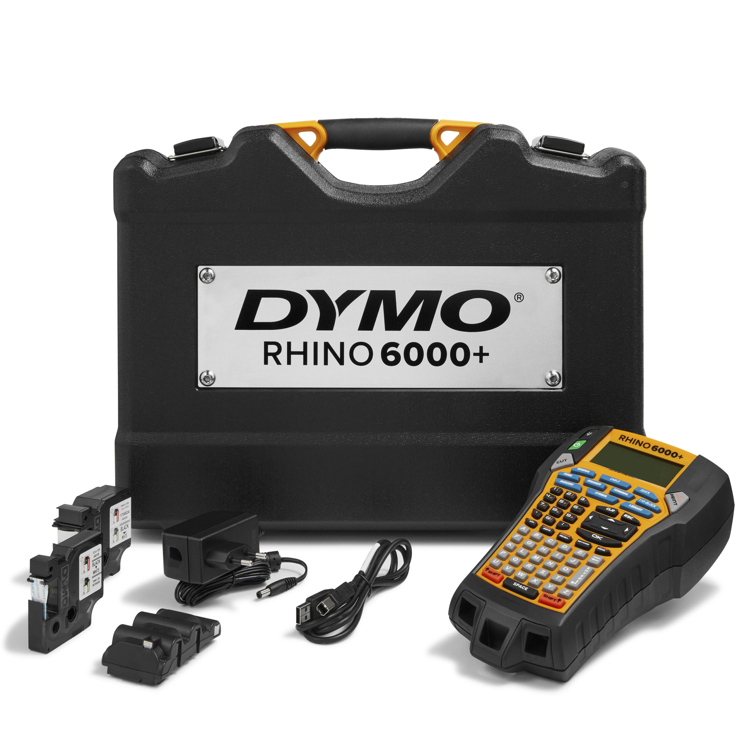 DYMO Rhino 6000+ Industriële labelmaker in harde kofferset | Labelprinter boordevol functies met PC-aansluiting