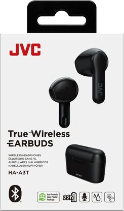 JVC HA-A3T Headset True Wireless Stereo (TWS) In-ear Oproepen/muziek Bluetooth Zwart - Afbeelding 6