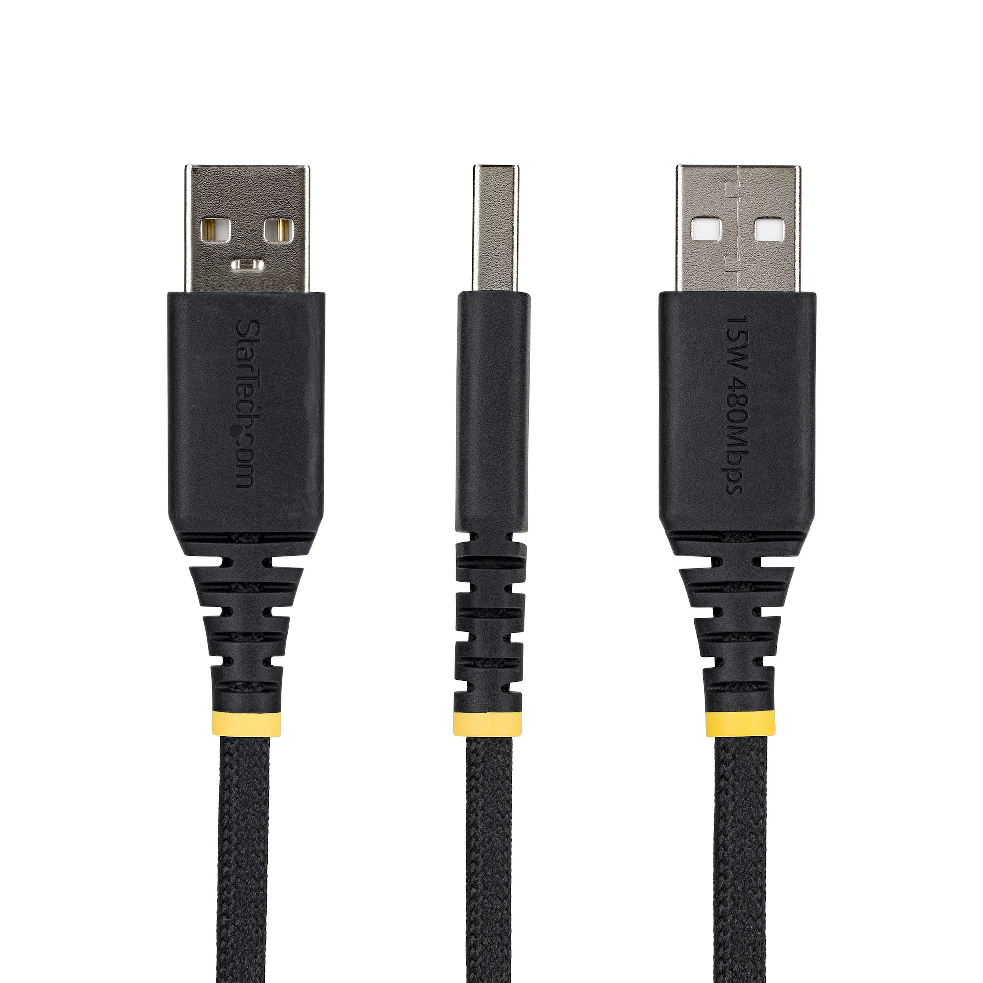 StarTech.com 2m USB-A naar USB-C Snellaadkabel, 15W 3A, Dual-Layer Gevlochten Nylon / TPE Mantel, Duurzame USB-A naar USB-C Oplaadkabel, USB-A naar USB-C Kabel - Afbeelding 4