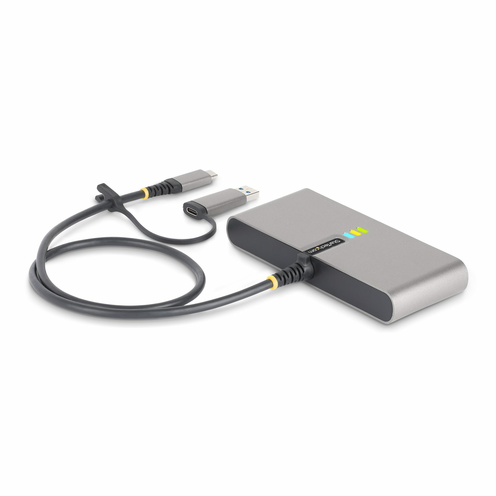 StarTech.com 2-Port USB-C Hub met Ethernet en RS-232, Geïntegreerde USB-C naar USB-A Dongle, 100W PD Pass-Through, 2x USB-A 5Gbps, Gigabit Ethernet, RS232 Serial (FTDI) - Afbeelding 3