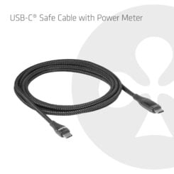 CLUB3D Veilige USB-C®-kabel met vermogensmeter, 240 W, geen dataoverdracht, 2 m - Afbeelding 3