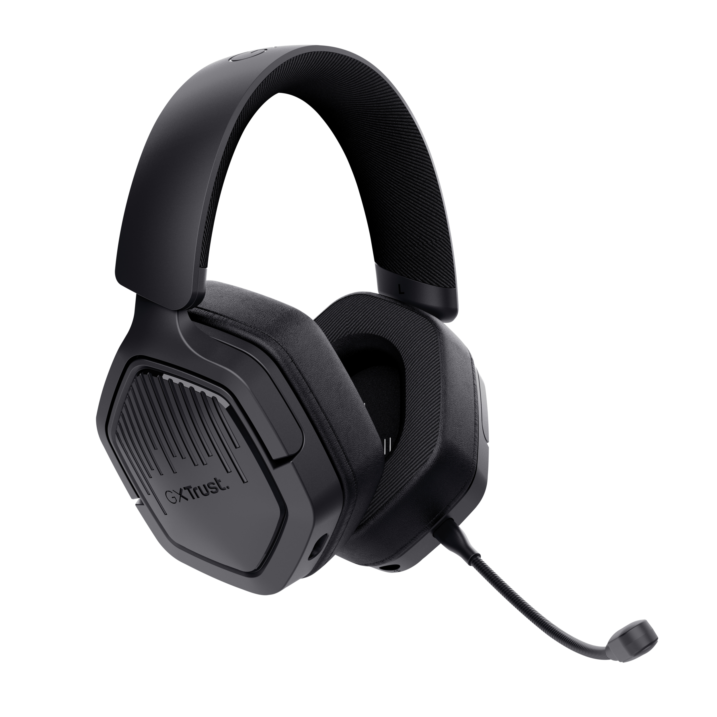 Trust GXT 493 Carus Gaming Headset - Draadloze gamingheadset – Bluetooth en USB verbinding – Afneembare microfoon – Zwart - Afbeelding 3