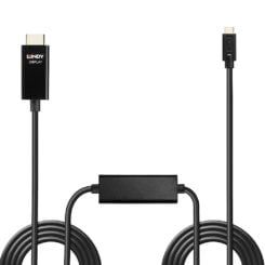 Lindy 43317 video kabel adapter 10 m USB Type-C HDMI Type A (Standaard) Zwart - Afbeelding 3