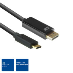 ACT USB-C naar DisplayPort kabel 2 meter - Afbeelding 3