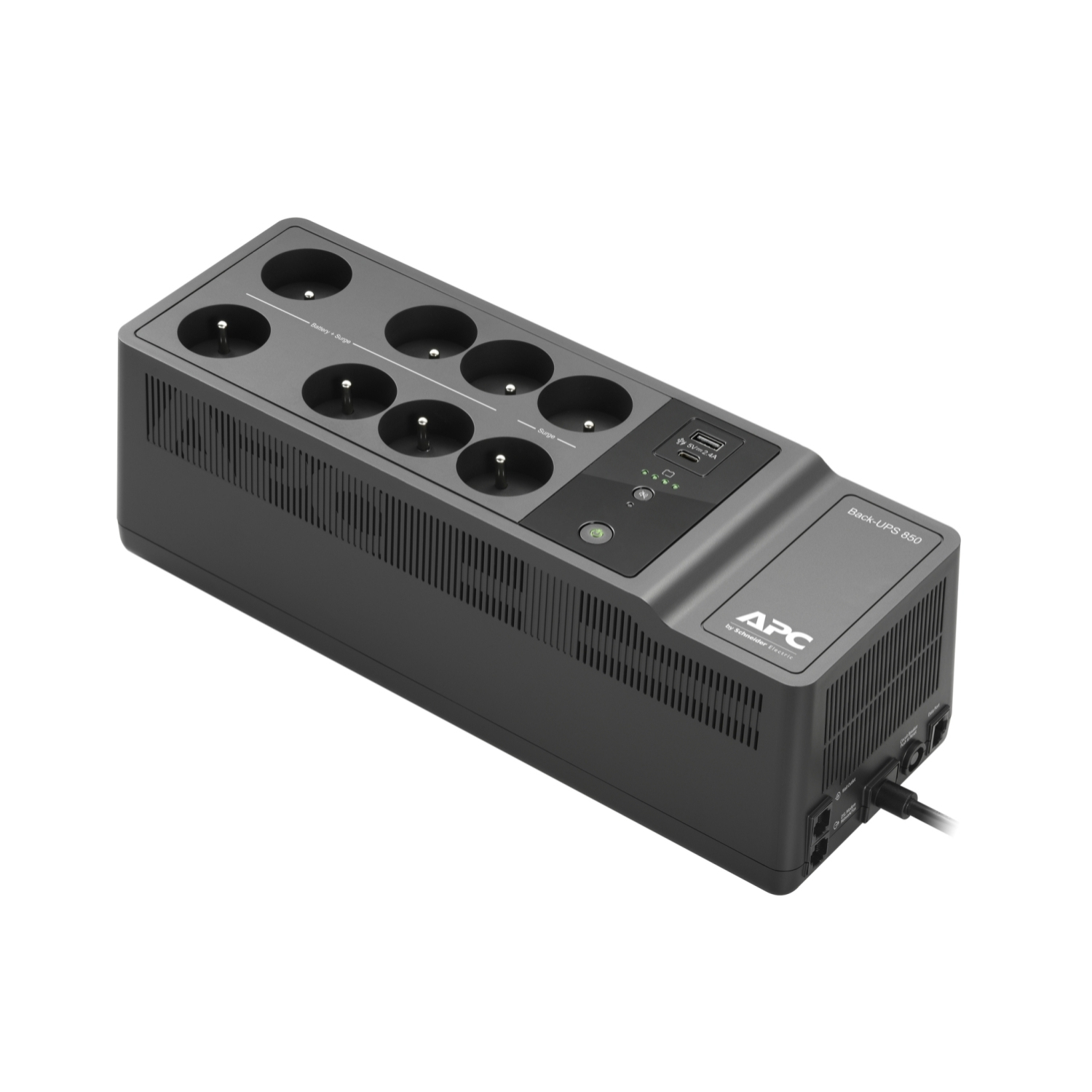 APC Back-UPS BE850G2-FR - Noodstroomvoeding 8x penaarde(België), 850VA, 2 USB opladers, 1 USB datapoort - Afbeelding 2