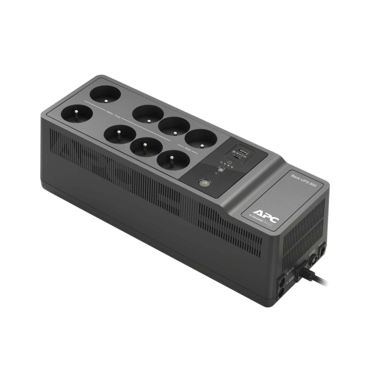 APC Back-UPS BE850G2-FR - Noodstroomvoeding 8x penaarde(België), 850VA, 2 USB opladers, 1 USB datapoort - Afbeelding 2