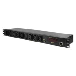 LogiLink PDU8P01 energiedistributie 8 AC-uitgang(en) 1U Zwart - Afbeelding 3