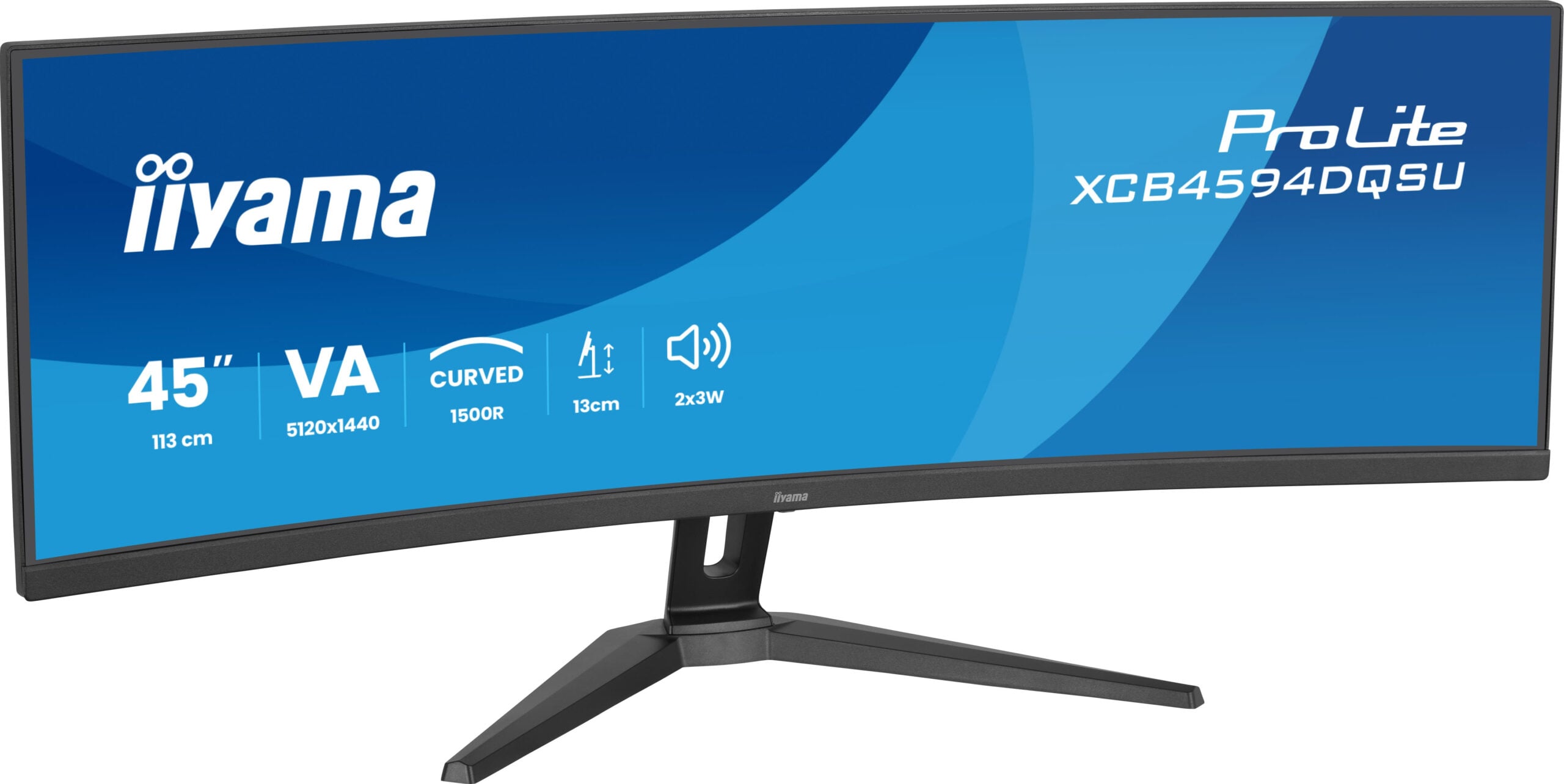 iiyama ProLite XCB4594DQSU-B1 computer monitor 113 cm (44.5") 5120 x 1440 Pixels Dual QHD LED Zwart - Afbeelding 4