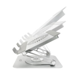 ACT Laptopstandaard 360° draaibaar, met ventilator, traploos in hoogte verstelbaar - Afbeelding 4