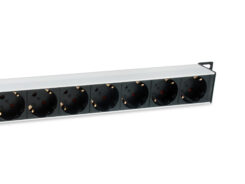Equip 333308 energiedistributie 8 AC-uitgang(en) 1U Zwart, Zilver - Afbeelding 4
