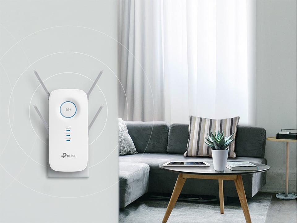 TP-Link RE650(EU) netwerkextender Netwerkzender Wit 10, 100, 1000 Mbit/s - Afbeelding 3