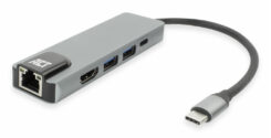 ACT USB-C 4K dockingstation voor 1 HDMI monitor, ethernet, USB-A, PD pass-through - Afbeelding 2