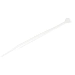 StarTech.com 10 cm Witte Kabelbinders - 2 mm Breed, 22 mm Bundeldiameter, 8 kg Treksterkte - Zelfsluitende Snelbinders uit Nylon met Gebogen Punt, 94V-2/UL Listed, 100 stuks