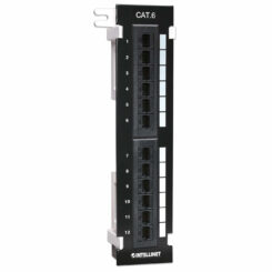 Intellinet Patchpaneel, Cat6, wandmontage, UTP, 12-poorts, zwart - Afbeelding 3