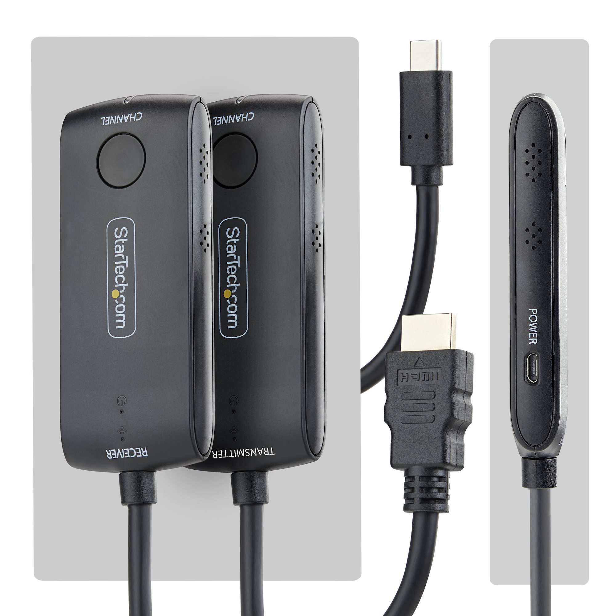 StarTech.com Draadloze USB-C naar HDMI Extender voor Vergaderruimtes en Huddle Spaces, 4K 60Hz, 20m Bereik, USB Powered, Plug-and-Play Zender en Ontvanger Kit - Afbeelding 3
