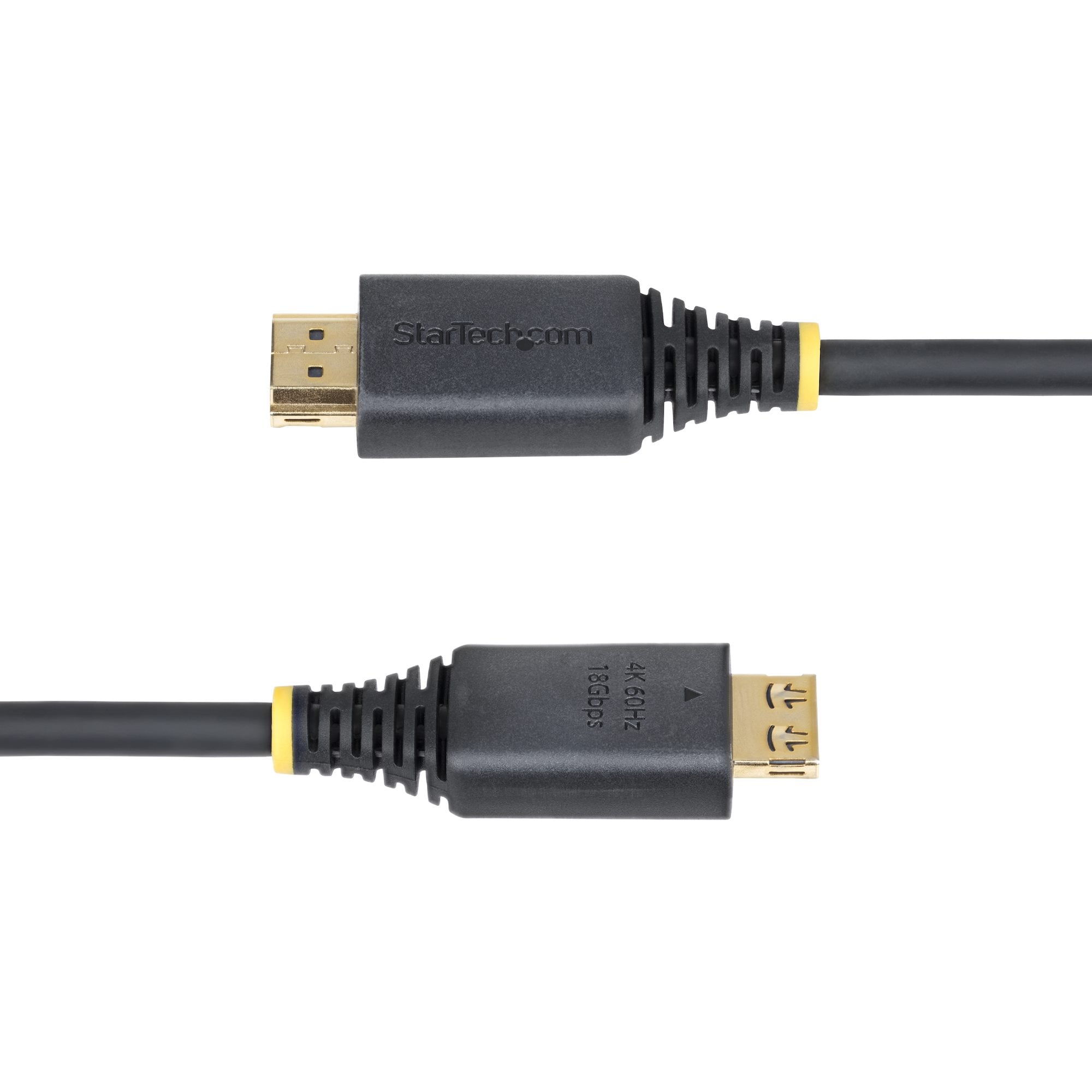 StarTech.com 1m High Speed HDMI Kabel met Grip Connectors, 4K 60Hz/1440p 144Hz, HDR10/HDCP 2.2/ARC, 18Gbps, UHD HDMI Kabel voor TV/Monitor/Display, TPE Mantel - Afbeelding 5