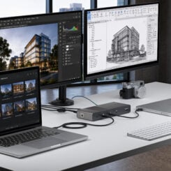 StarTech.com 206UE-TB5USB4DOCK laptop dock & poortreplicator Bedraad Thunderbolt 5 Zwart, Grijs - Afbeelding 4