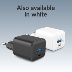 Mobilize Wall Charger USB-C + USB GaN 30W with PD/PPS Black - Afbeelding 6