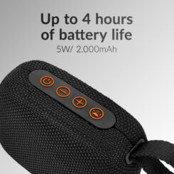 Mobilize Portable Bluetooth Speaker TWS Black - Afbeelding 6