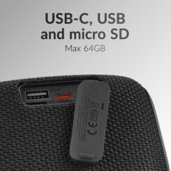 Mobilize Portable Bluetooth Speaker TWS Black - Afbeelding 7