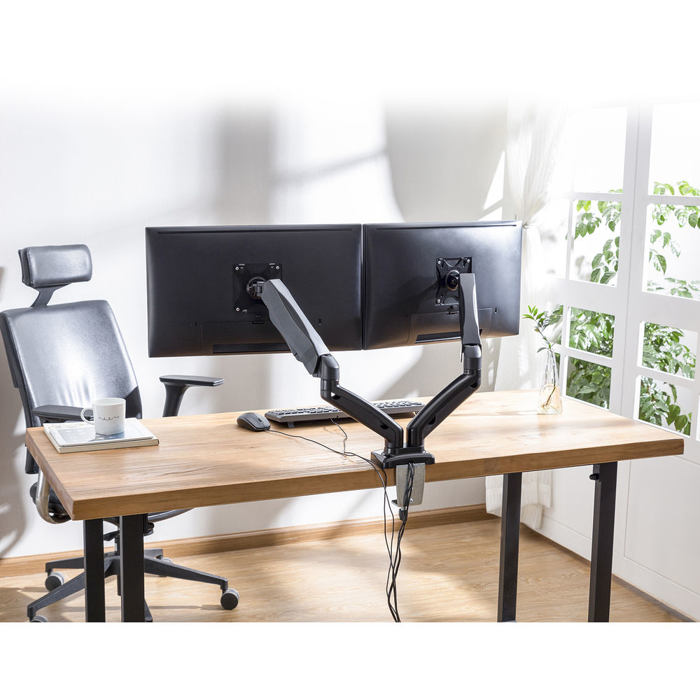 ACT Monitorarm 32" office met gasveer, 2 schermen - Afbeelding 6