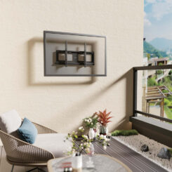 Manhattan Buiten wandbeugel voor TV’s en monitoren (Kantelbaar, anti-diefstal), voor schermen 37"–65", VESA-compatibiliteit: van 200×200 tot 600×400 mm (controleer de afmetingen van de vier montagegaten aan de achterzijde), max 80 kg, afsluitbaar, zwart - Afbeelding 6