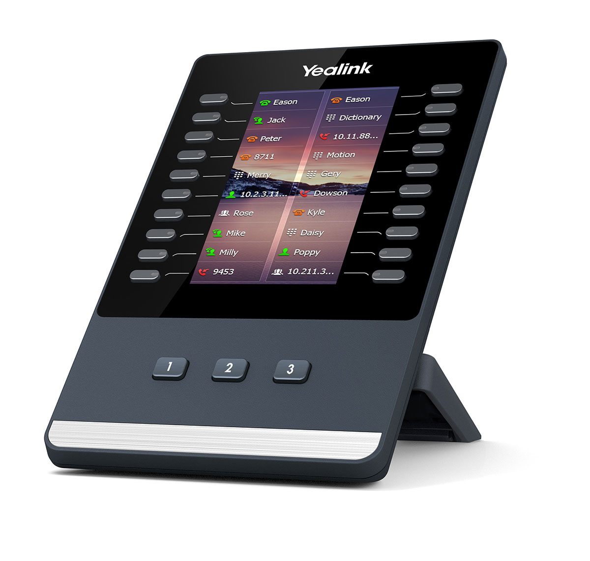 Yealink EXP43 IP add-on module Zwart, Grijs 23 knoppen - Afbeelding 2