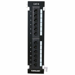 Intellinet Patchpaneel, Cat6, wandmontage, UTP, 12-poorts, zwart - Afbeelding 6