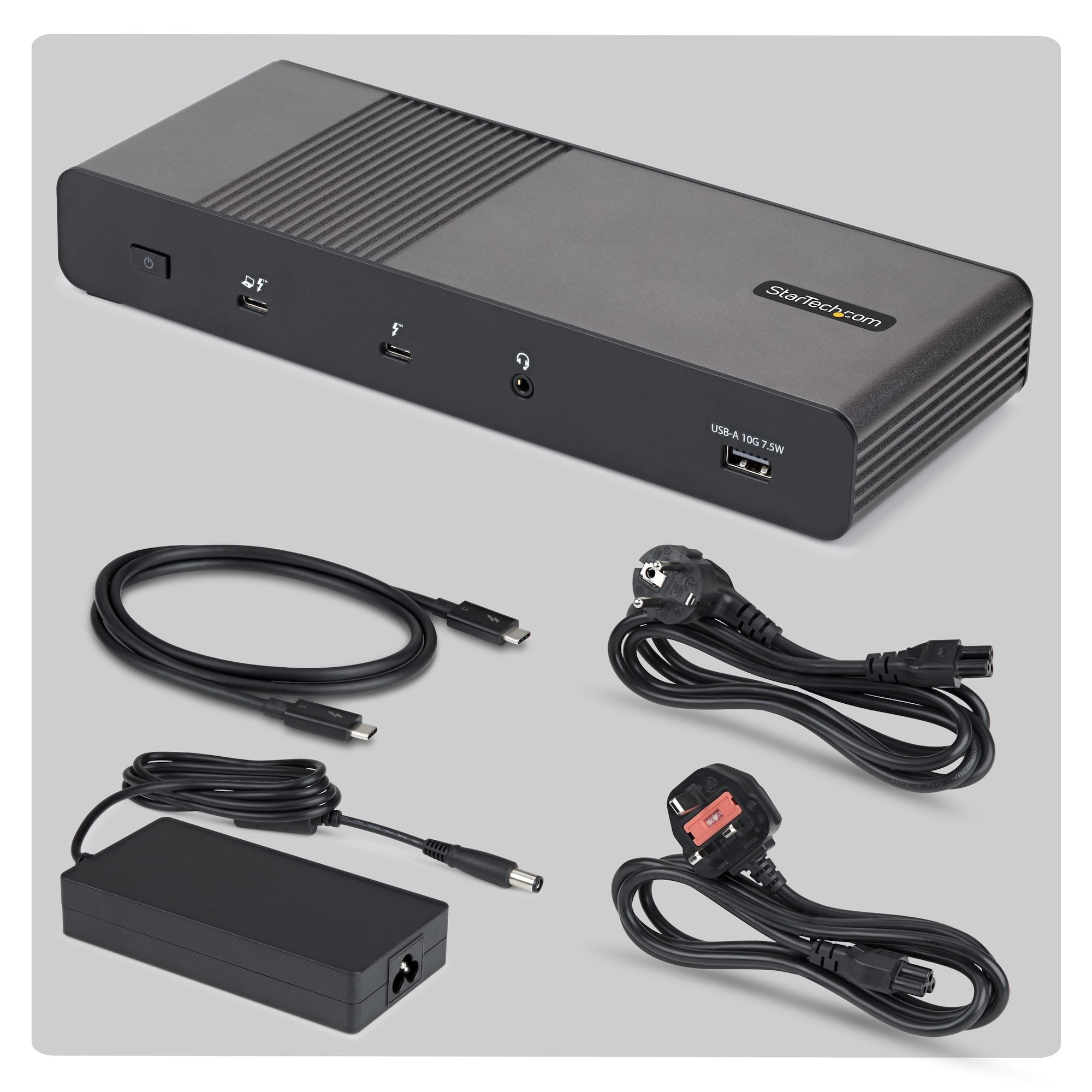 StarTech.com 206UE-TB5USB4DOCK laptop dock & poortreplicator Bedraad Thunderbolt 5 Zwart, Grijs - Afbeelding 6