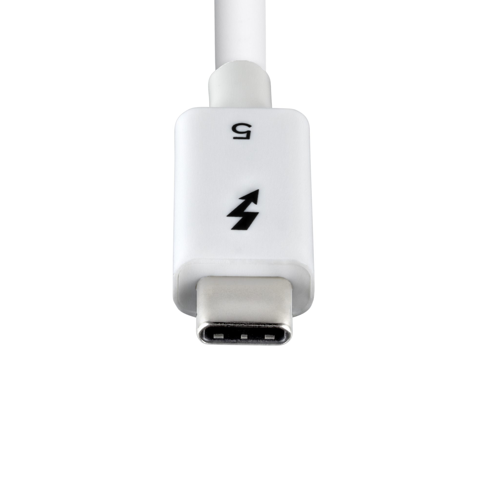 StarTech.com 1m Thunderbolt 5 Kabel, 80Gbps/Tot 120Gbps, 240W PD, 8K 60Hz, Gecertificeerde Thunderbolt Kabel, Compatibel met Thunderbolt 4/USB4/USB-C, Wit - Afbeelding 5