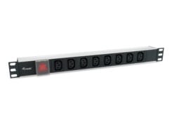 Equip 333310 energiedistributie 8 AC-uitgang(en) 1U Zwart
