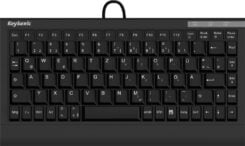 KeySonic ACK-595C+ (DE) toetsenbord Kantoor USB QWERTZ Duits Zwart