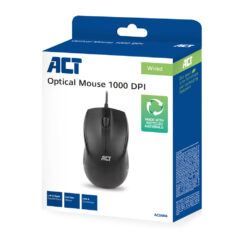 ACT Bedrade full size optische muis 1000 DPI, stille klik, milieuvriendelijk - Afbeelding 6