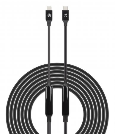 Manhattan USB-C naar USB-C kabel, 5 m, actief, mannelijk naar mannelijk, 10 Gbps (USB 3.2 Gen2), 3A, zwart, levenslange garantie - Afbeelding 6