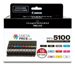 Canon PFI-5100 Multipack inktcartridge 10 stuk(s) Origineel Normaal rendement Cyaan, Mat Zwart, Zwart
