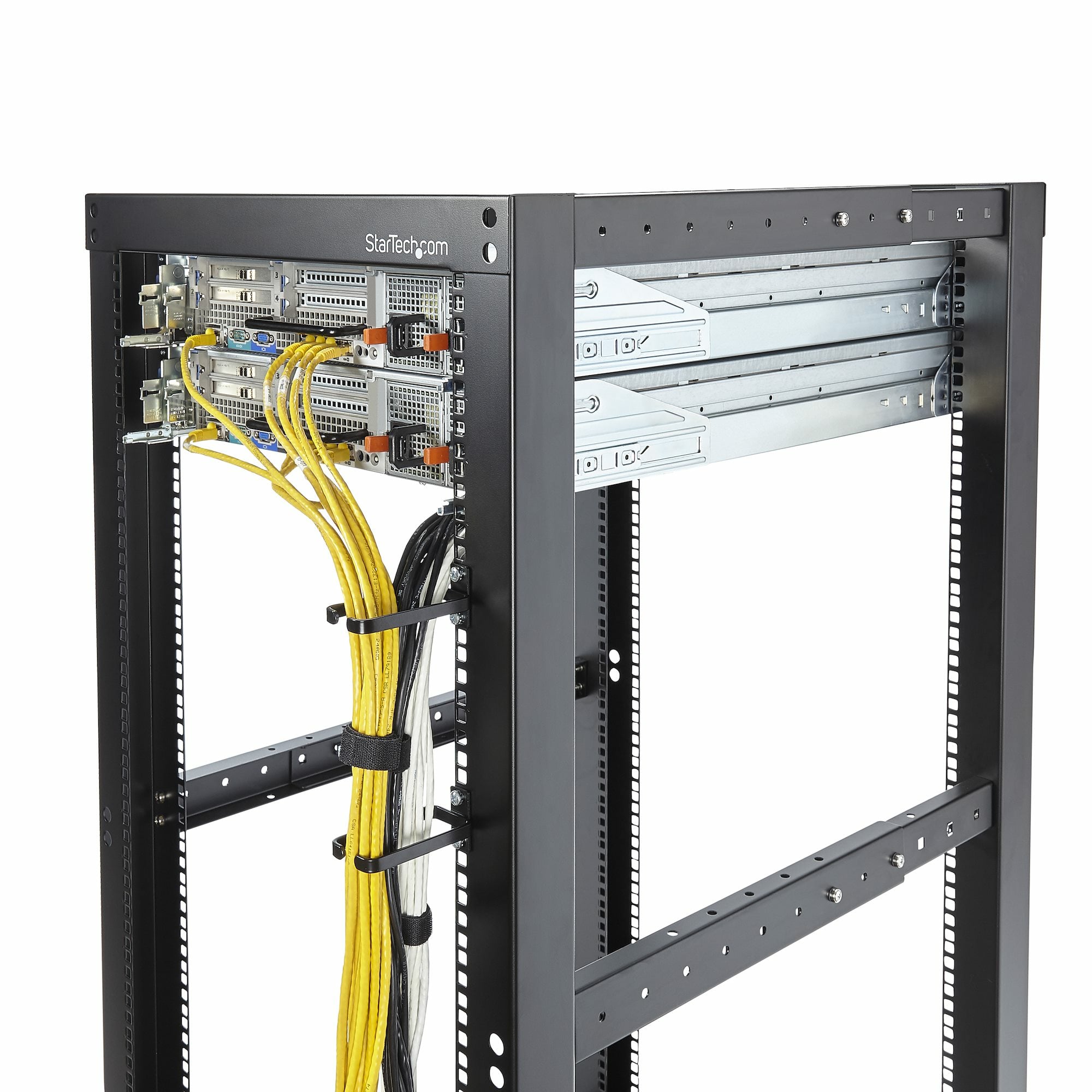 StarTech.com 5-Pack 1U Verticale 4,5 x 10cm Server Rack Kabelmanagement D-Ring Haak; Rackmonteerbare Netwerk Kabelorganizer; Kabelmanager voor 19" en 10" Serverkasten - Afbeelding 6