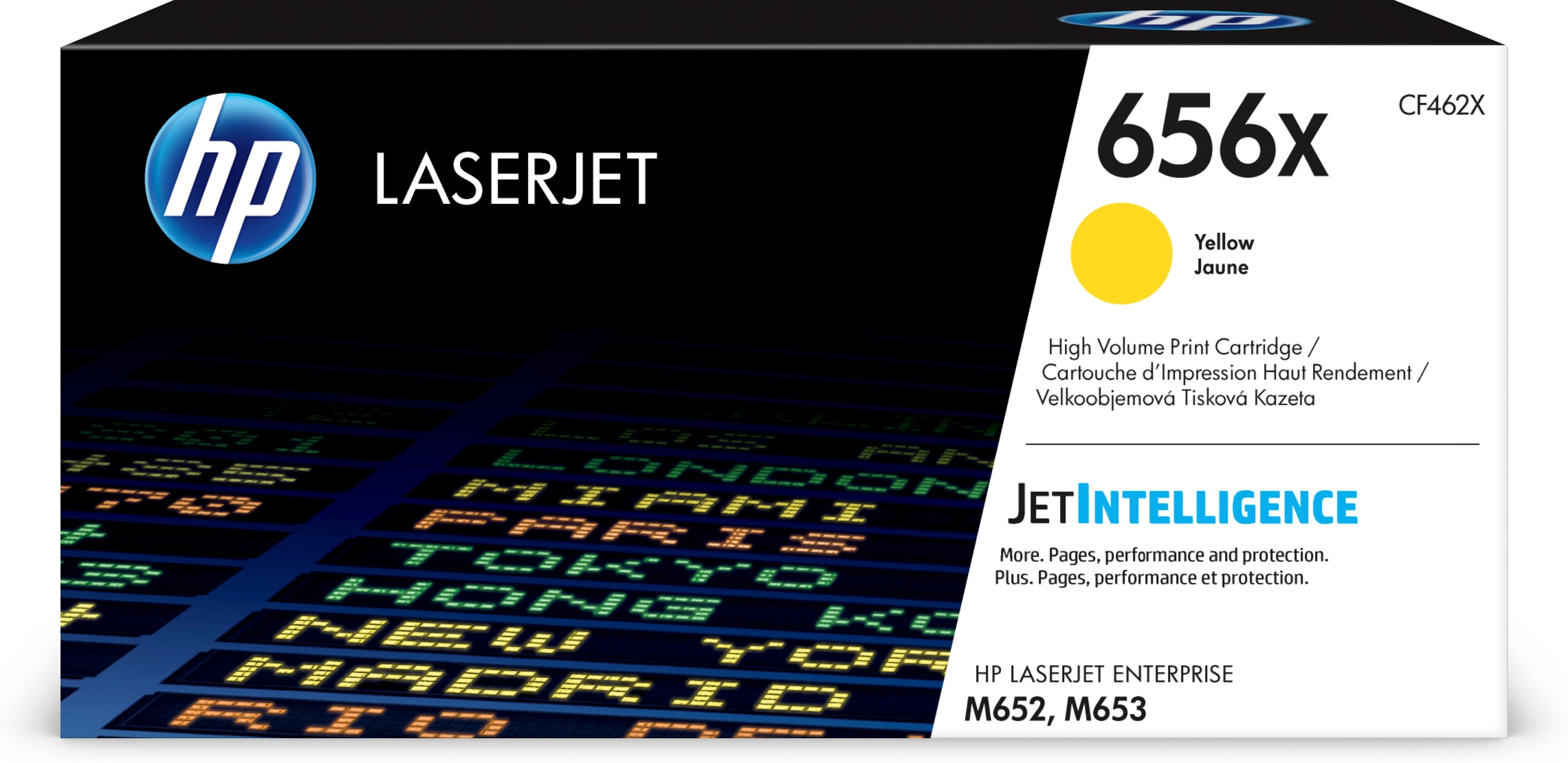 HP 656X originele high-capacity gele LaserJet tonercartridge - Afbeelding 2