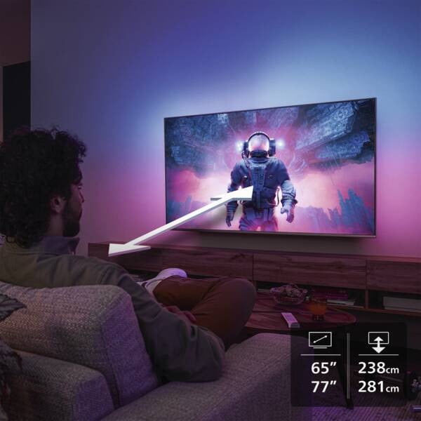 Philips Ambilight 77OLED951/12 tv 195,6 cm (77") 4K Ultra HD Smart TV Wifi Zwart - Afbeelding 6