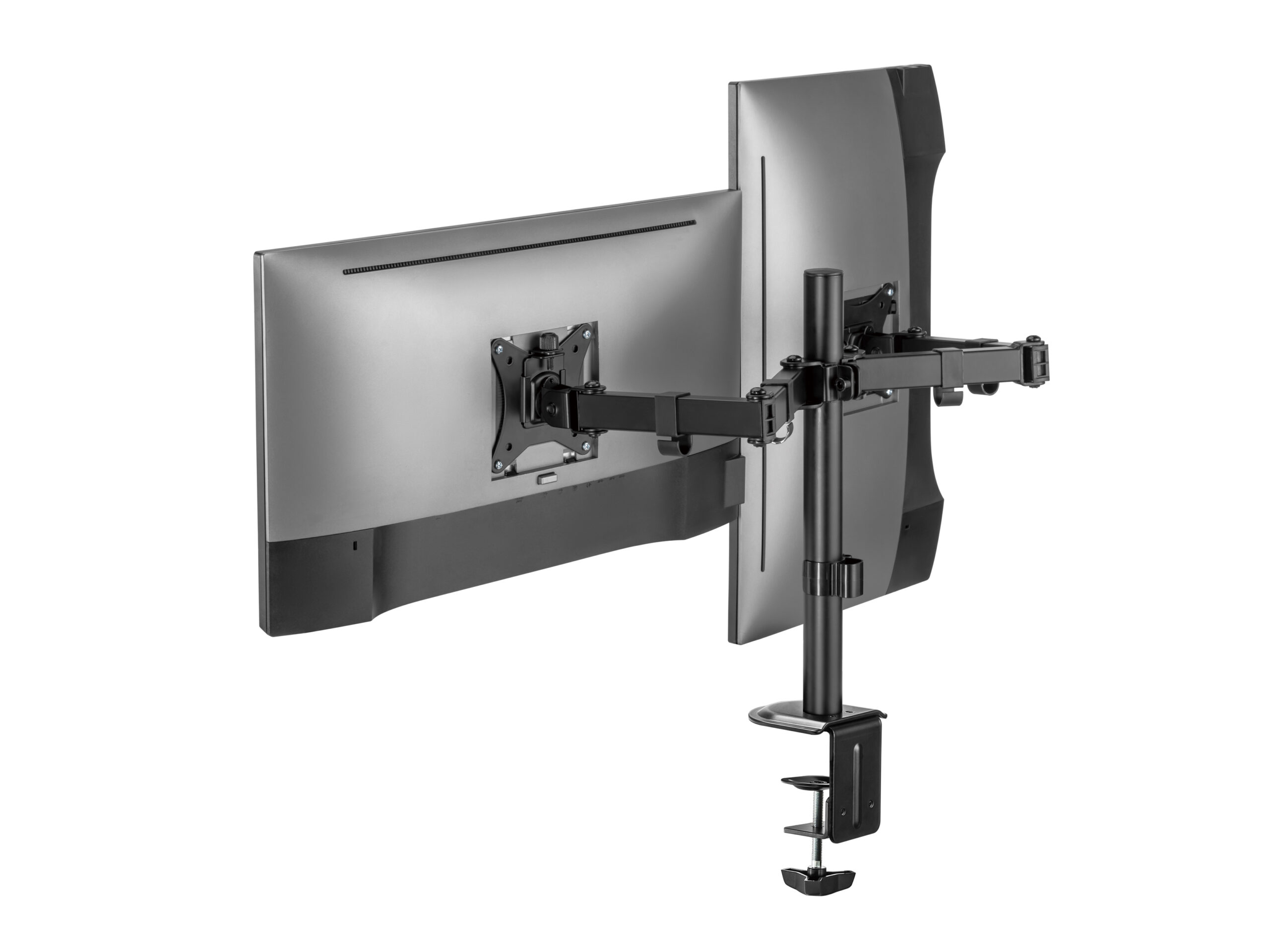 Equip 17“-32” Full Motion dubbele Monitorarm zwart - Afbeelding 6
