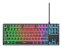 Trust GXT 833 Thado TKL Gaming Toetsenbord - Compact gaming toetsenbord – Belgische AZERTY-indeling – RGB-verlichting – Zwart - Afbeelding 3