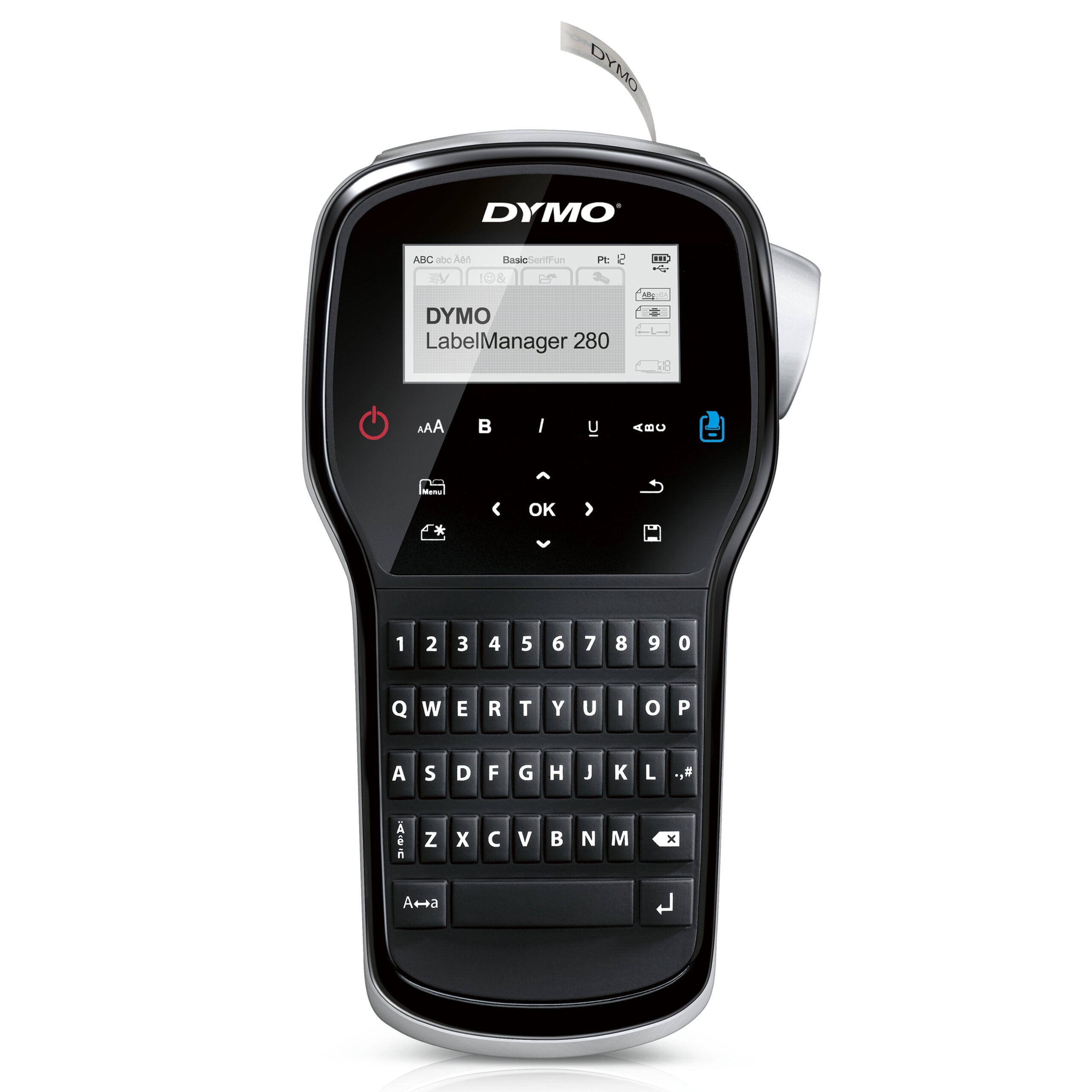 DYMO LabelManager 260-labelprinter | Oplaadbare labelmaker met QWERTY-toetsenbord | Inclusief zwart-wit D1-labeltape (12 mm) | Voor thuis en op kantoor - Afbeelding 2