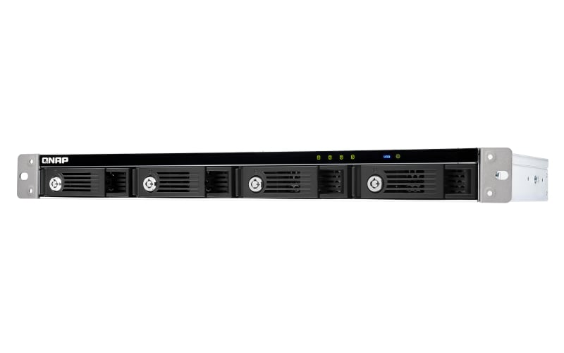 QNAP TR-004U behuizing voor opslagstations HDD-/SSD-behuizing Zwart, Grijs 2.5/3.5"