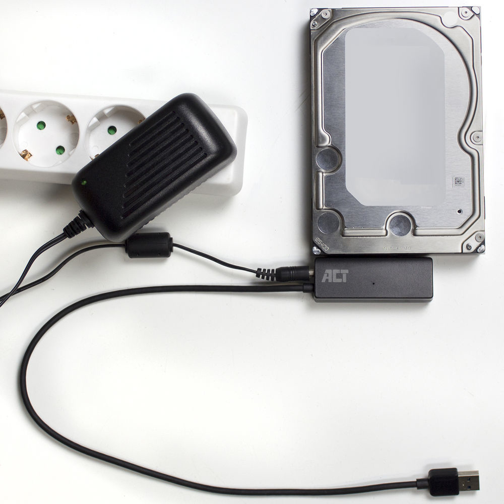 ACT USB 3.2 Gen1 naar 2,5/3,5 inch SATA Adapterkabel voor SSD/HDD - Afbeelding 5