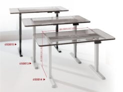 Equip 650813 frame voor stabureau Electrisch 2 poot/poten Grijs - Afbeelding 6