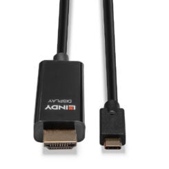 Lindy 43317 video kabel adapter 10 m USB Type-C HDMI Type A (Standaard) Zwart - Afbeelding 5