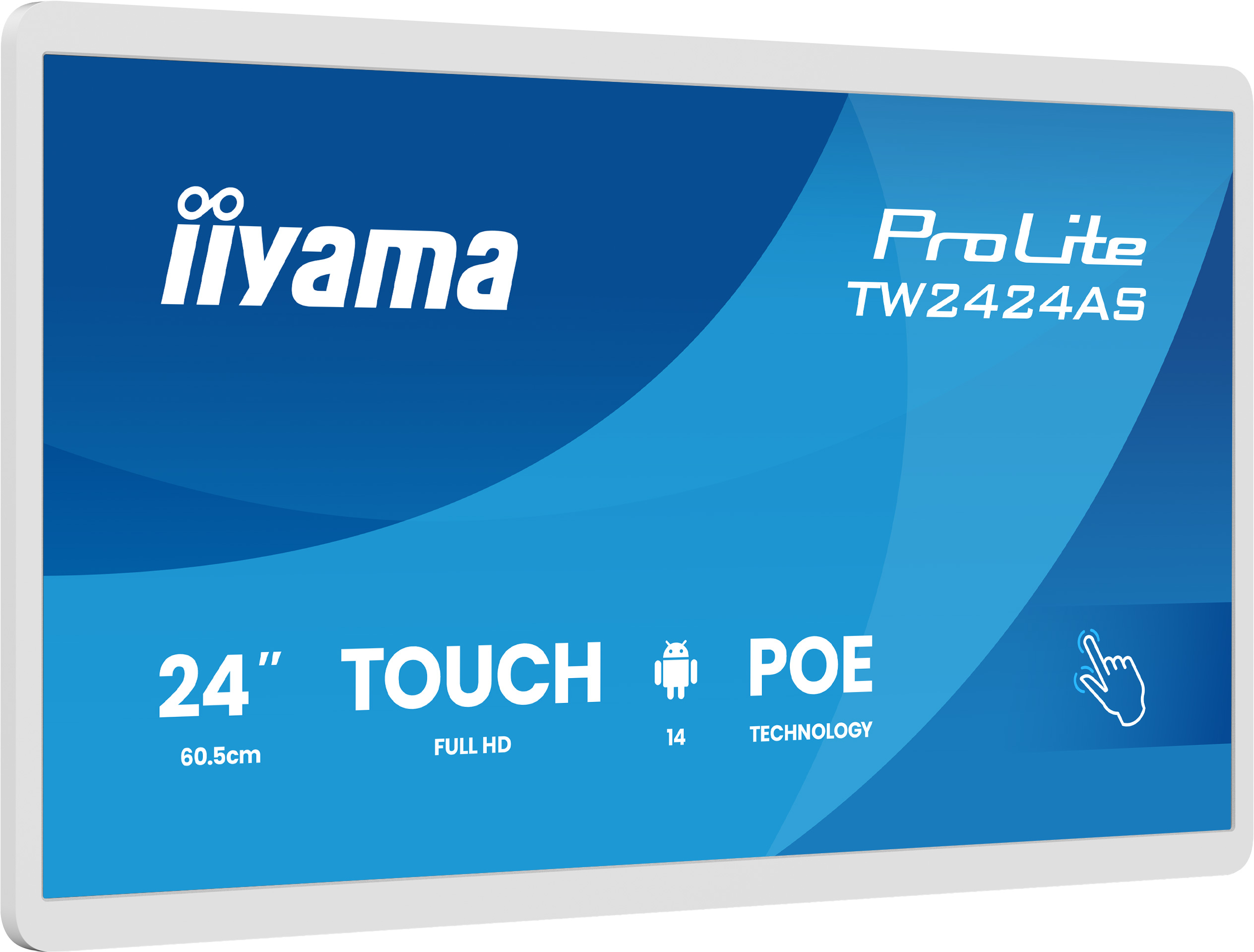 iiyama TW2424AS-W3P beeldkrant Interactief flatscreen 60,5 cm (23.8") LCD Wifi 450 cd/m² Full HD Wit Touchscreen Type processor Android 24/7 - Afbeelding 4
