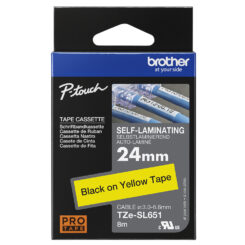 Brother TZE-SL651 labelprinter-tape Zwart op goud - Afbeelding 5