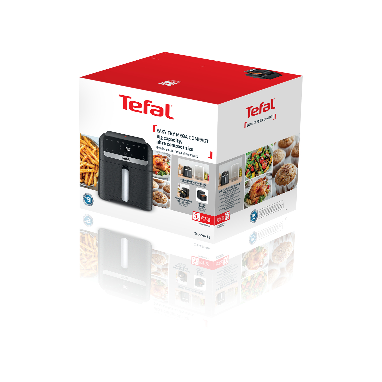 Tefal Easy Fry Mega Compact EY8618 7,5L Air fryer - Afbeelding 3