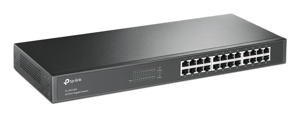 TP-Link TL-SG1024 netwerk-switch Unmanaged L2 Gigabit Ethernet (10/100/1000) Zwart - Afbeelding 3