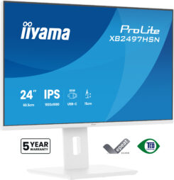 iiyama ProLite XB2497HSN-W1 computer monitor 60,5 cm (23.8") 1920 x 1080 Pixels Full HD LED Wit - Afbeelding 4